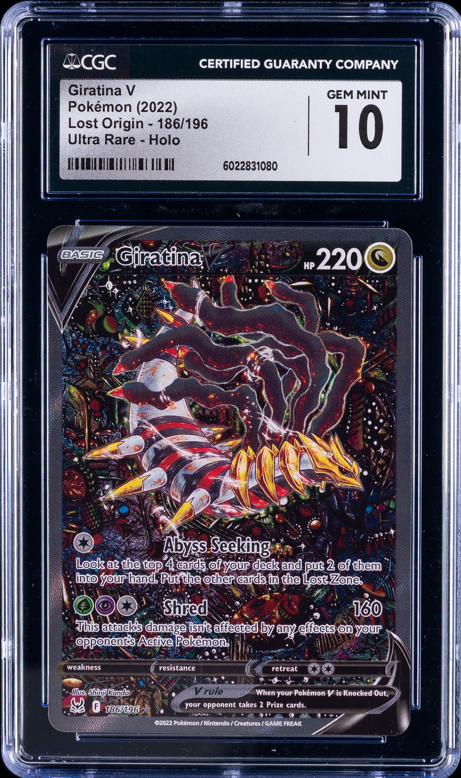 CGC 10 Giratina V - Ultra rare Pokemon card